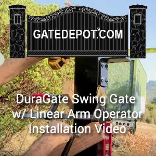 Video - Swing Driveway Gate Installation with Linear Arm Gate Operator Automation